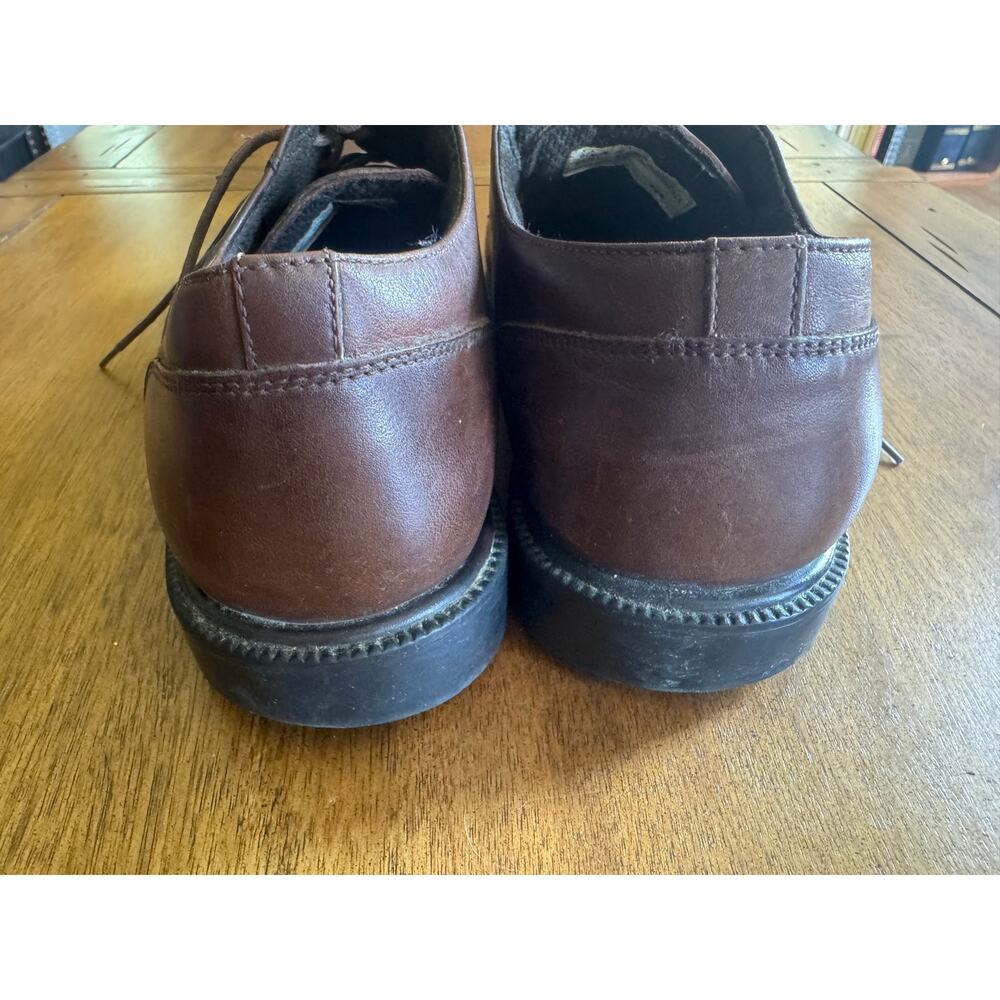G.H. Bass Commuter Series Mens 9.5W Brown Leather Waterproof Oxford Shoes - Picture 8 of 8